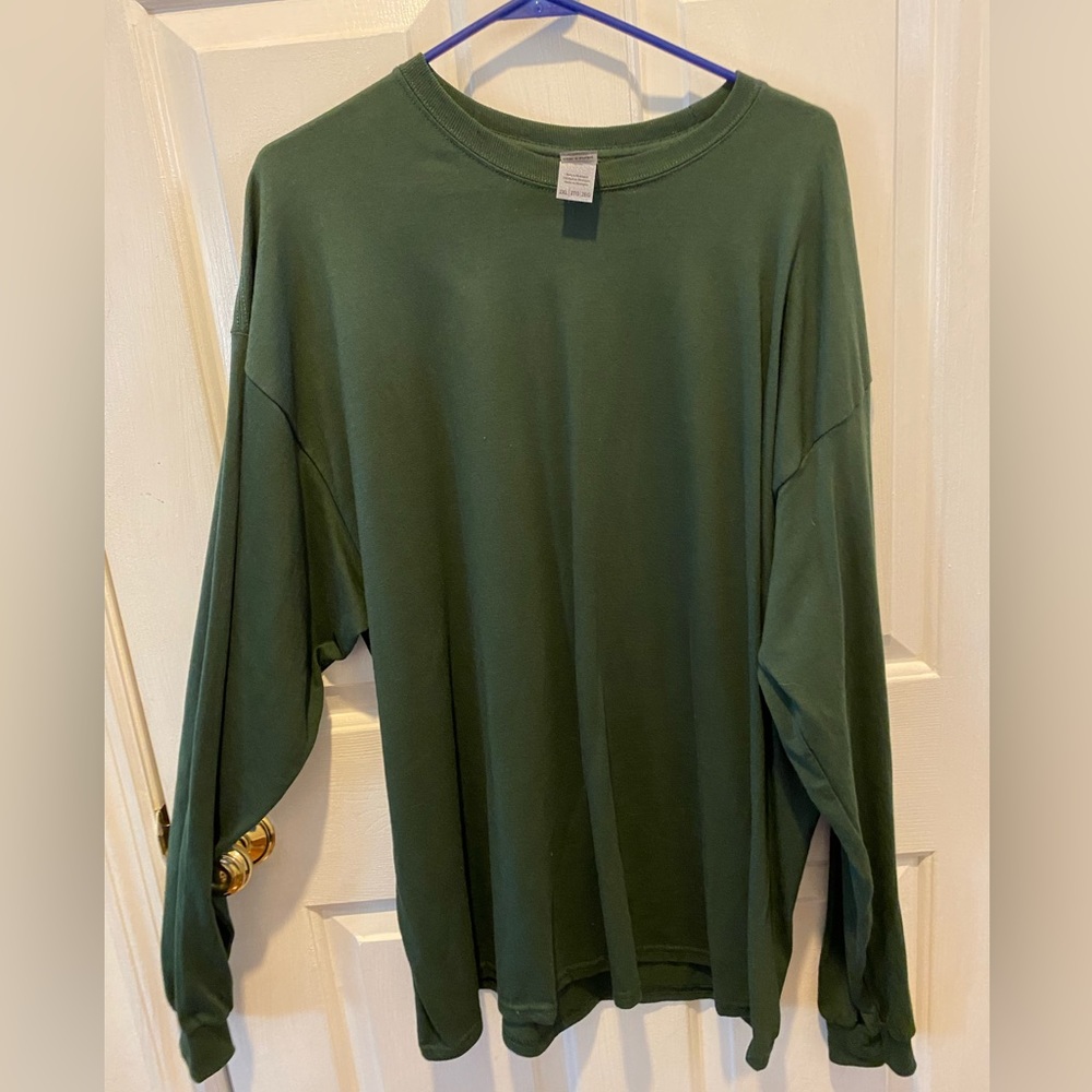 Men’s Gilman long sleeve dark green 2xl shirt